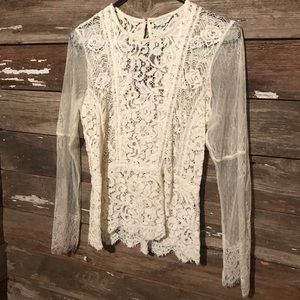 Cream Lucky Brand long sleeve.